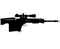 Gepard GepÃÂ¡rd anti materiel rifle, GM6 Lynx Caliber 50 BMG Cal 12 Ãâ 99 NATO Bulpup Semi Auto ARMY Special forces Sniper Rifle Royalty Free Stock Photo